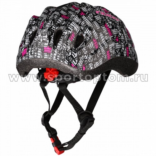 Шлем велосипедный детский INDIGO CITY 10 вентиляционных отверстий IN072 48-56см Серо-розовый