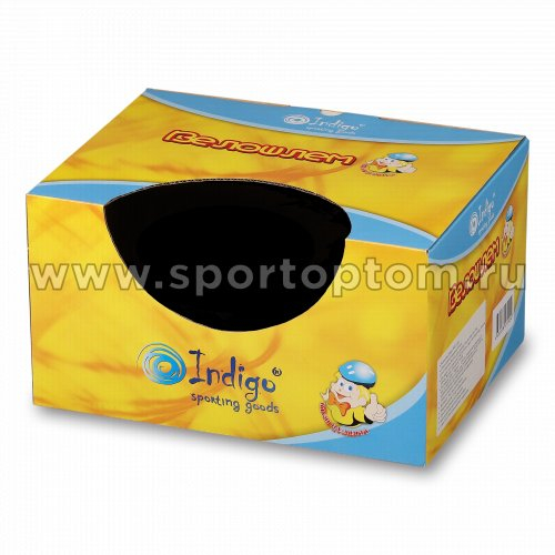 Шлем велосипедный детский INDIGO 16 вентиляционных отверстий IN073 51-55см Синий