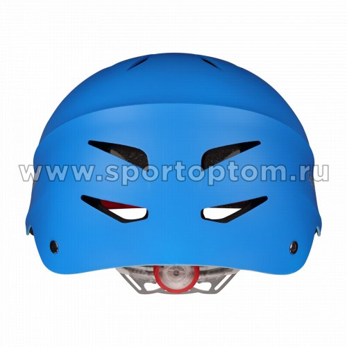 Шлем для скейтбординга взрослый INDIGO 12 вентиляционных отверстий IN320 55-59см Синий