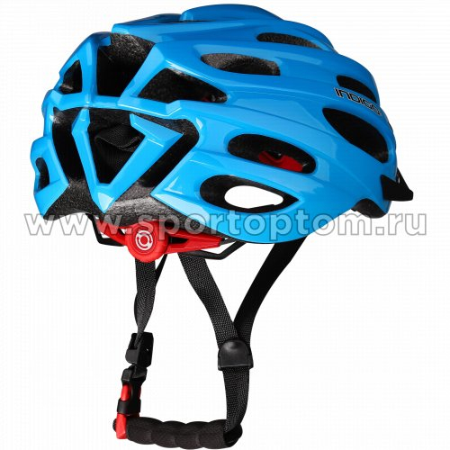 Шлем велосипедный взрослый INDIGO 22 вентиляционных отверстий IN070 55-61см Черный