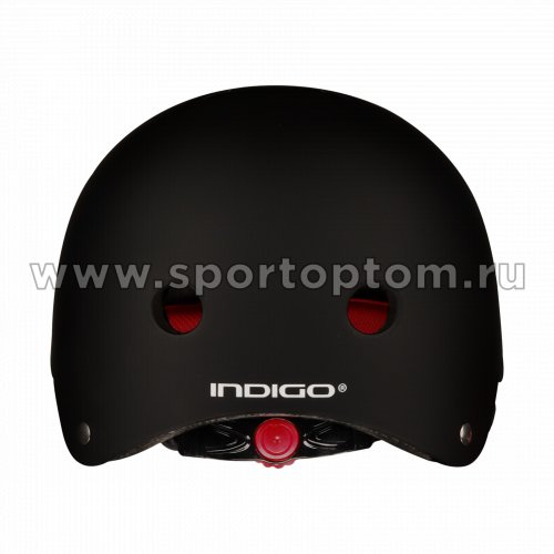 Шлем для скейтбординга детский INDIGO 11 вентиляционных отверстий IN319 51-55см Черный