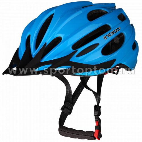Шлем велосипедный взрослый INDIGO 22 вентиляционных отверстий IN070 55-61см Синий