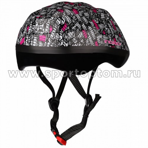Шлем велосипедный детский INDIGO CITY 8 вентиляционных отверстий IN071 Серо-розовый