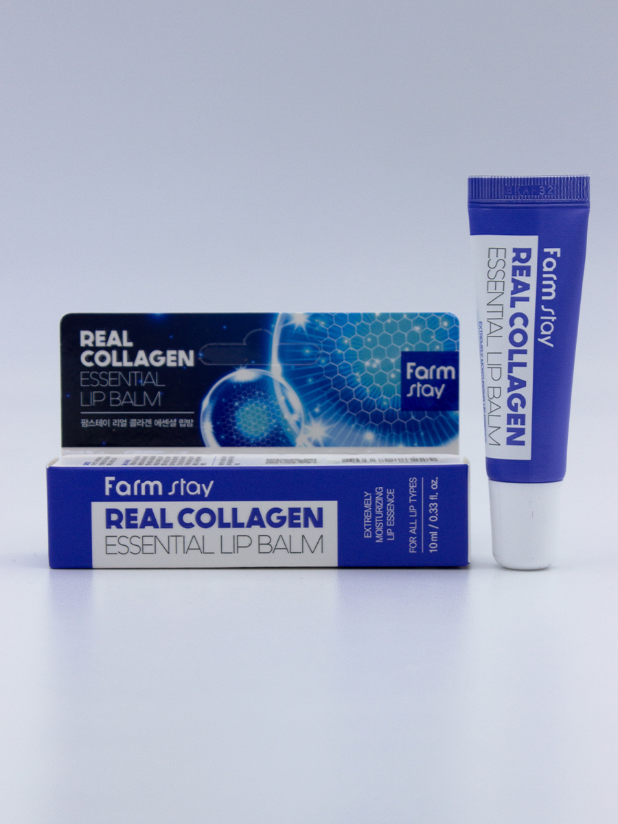FARMSTAY - БАЛЬЗАМ ДЛЯ ГУБ С КОЛЛАГЕНОМ REAL COLLAGEN ESSENTIAL LIP BALM, 10 ML