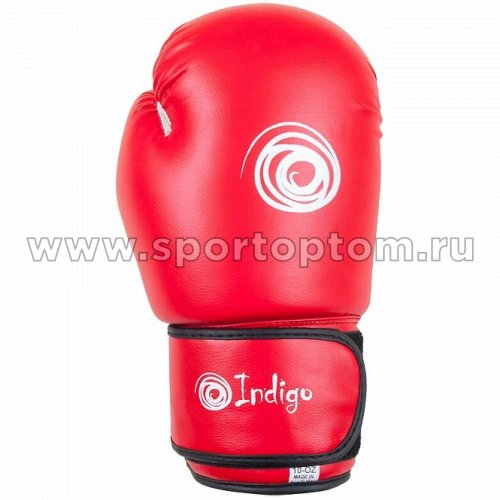 Перчатки боксерские INDIGO PS-799 6 унций Красный