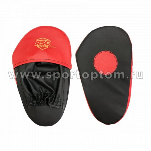 Лапа боксерская прямая малая RSC COMBAT и/к(пара) RSC010 28*17*4 см Черно-красный
