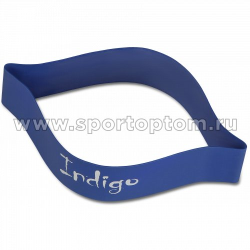 Эспандер Лента латекс замкнутая INDIGO HEAVY (7-12 кг) 6004-3 HKRB 46*5*0.09 см Синий