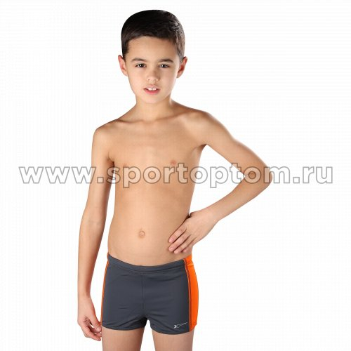 Плавки-шорты детские SHEPA со вставками 015 116 Серо-оранжевый