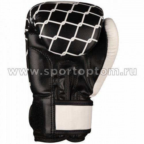 Перчатки боксёрские RSC MATURE PU DX SB-16-1601 6 унций Черно-бело-красный