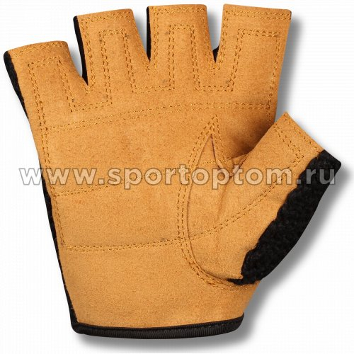 Перчатки для фитнеса INDIGO замша,сетка SB-16-1967 Черно-коричневый