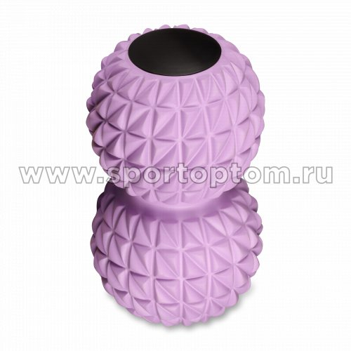 Мячик массажный двойной для йоги INDIGO IN269 18*10 см Сиреневый