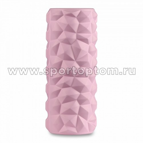 Ролик массажный для йоги INDIGO PVC (Валик для спины) IN279 33*14 см Розовый