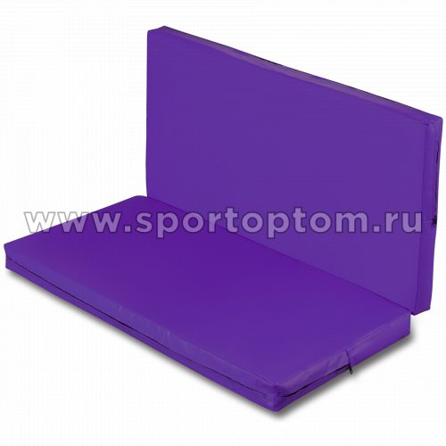 Мат гимнастический складной SM SM-108 1*1*0.08 м Фиолетовый
