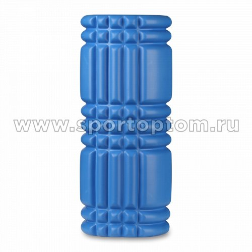 Ролик массажный для йоги INDIGO PVC (Валик для спины) IN233 33*14 см Синий