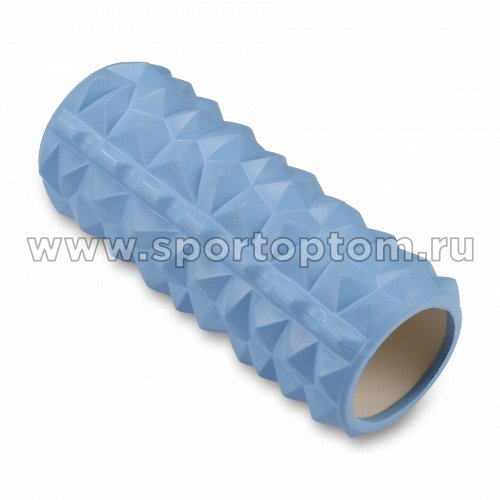 Ролик массажный для йоги INDIGO PVC (Валик для спины) IN279 33*14 см Голубой