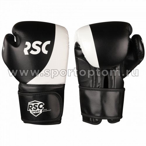Перчатки боксёрские RSC POWER PU FLEX SB-01-135 Черно-белый
