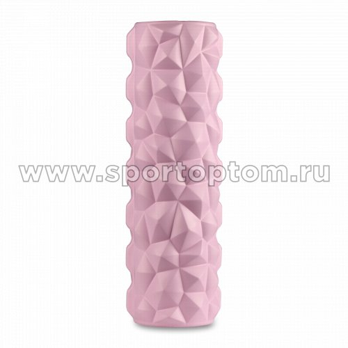 Ролик массажный для йоги INDIGO PVC (Валик для спины) IN278 45*14 см Розовый