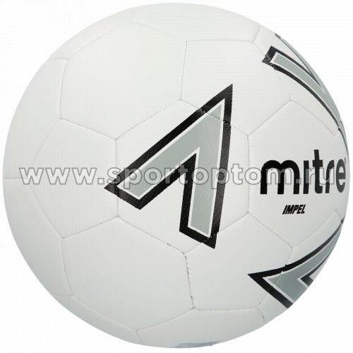 Мяч футбольный №4 MITRE IMPEL тренировочный (термопластичный PU) BB1118WIL Бело-серо-черный