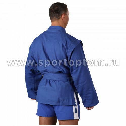Куртка для Самбо хлопок 100%, 530-580 г/м2 RA-006 34 Синий