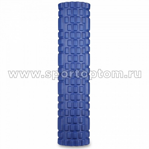 Ролик массажный для йоги INDIGO PVC (Валик для спины) IN187 61*14 см Синий