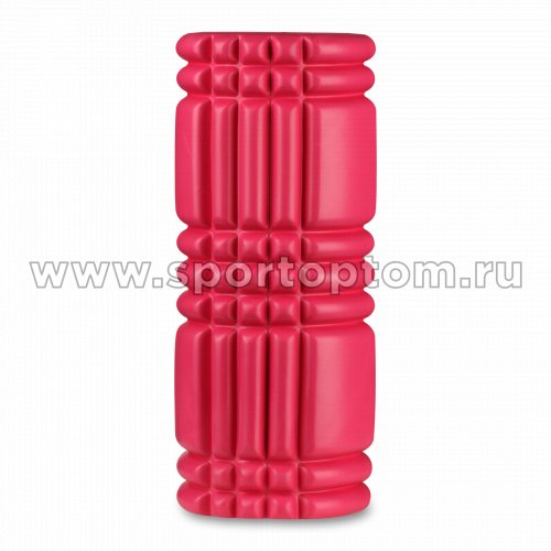 Ролик массажный для йоги INDIGO PVC (Валик для спины) IN233 33*14 см Цикламеновый