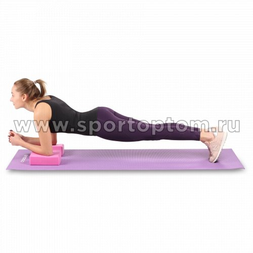 Блок для йоги INDIGO 6011 HKYB 22,8*15,2*7,6 см Фиолетовый