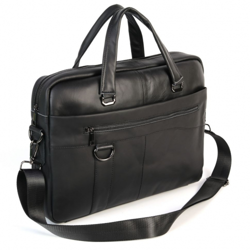 Мужская кожаная сумка-портфель 9013 Блек
