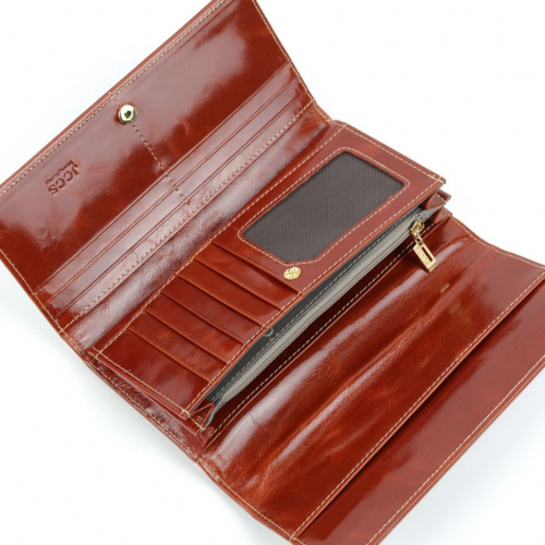 Женский кожаный кошелек JS3284 Браун