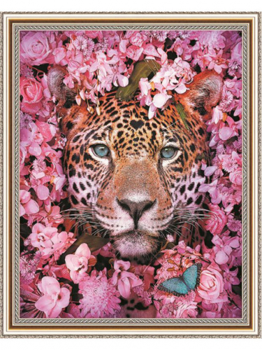 Леопард в цветах