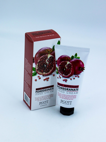 JIGOTT - КРЕМ ДЛЯ РУК С ЭКСТРАКТОМ ГРАНАТА REAL MOISTURE POMEGRANATE HAND CREAM, 100 МЛ