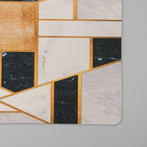 Коврик для ванной Доляна «Каменная геометрия», 40×60 см