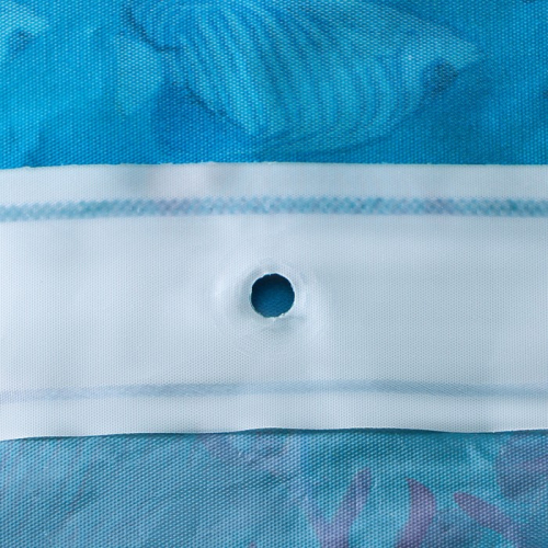 Штора для ванны Доляна «Рыбки», 180×180 см, EVA