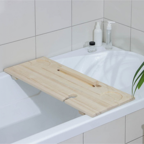 Полка для ванны, 68×28×4 см, сосна