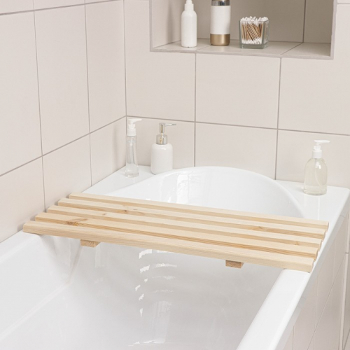 Сиденье для ванны, 68×27×3,5 см, сосна