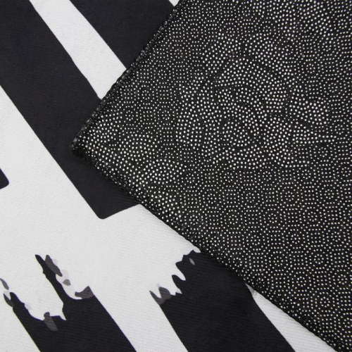 Набор ковриков для ванной и туалета Доляна «Готланд», 2 шт: 50×80, 40×50 см, цвет чёрно-белый