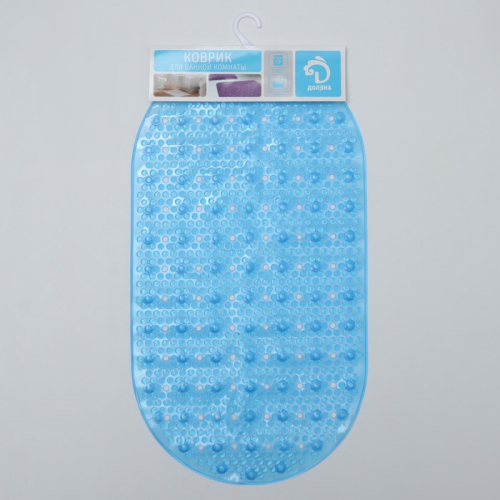 SPA-коврик для ванны на присосках Доляна «Пузырьки», 38×68 см, цвет МИКС