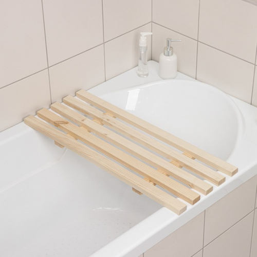 Сиденье для ванны, 68×27×3,5 см, сосна