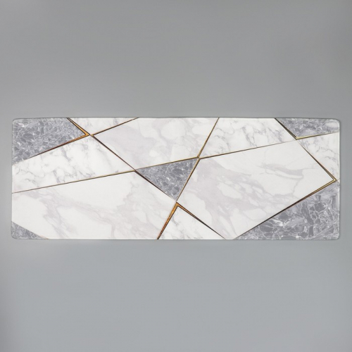 Коврик для ванной Доляна «Мрамор», 45×120 см