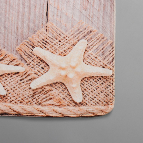 Коврик Доляна «Морские звёзды», 74×44 см