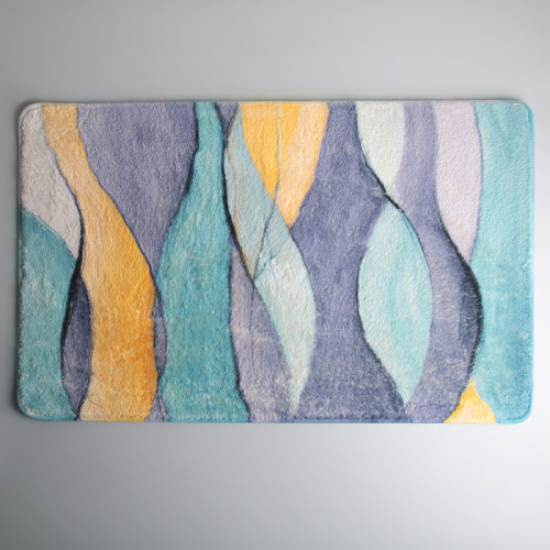 Коврик для ванной Доляна «Эльф», 50×80 см, цвет сиреневый