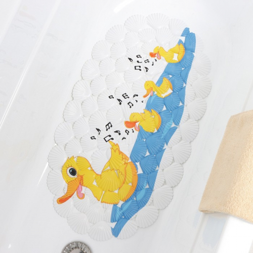 SPA-коврик для ванны на присосках SAVANNA «Мама утка», 38×68 см