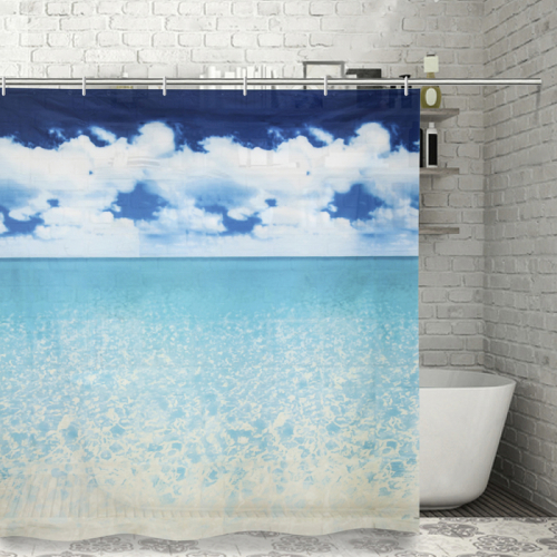 Штора для ванны Доляна «Море», 180×180 см, EVA