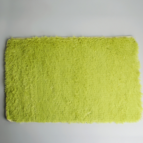 Коврик для ванной прямоугольный «Пушистик», 50×80 см, цвет фисташковый