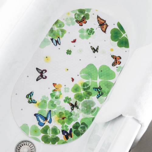 SPA-коврик для ванны на присосках Доляна «Тропики», 38×68 см, цвет МИКС