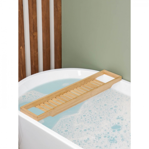 Полка для ванной SAVANNA, 70×14×4,5 см, бамбук