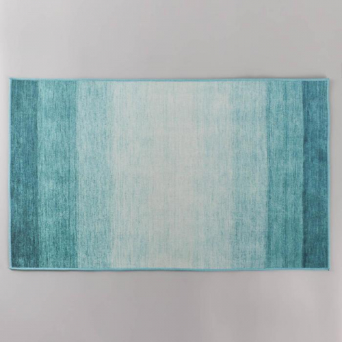 Коврик для ванной Доляна «Лазурный», 60×100 см, цвет синий
