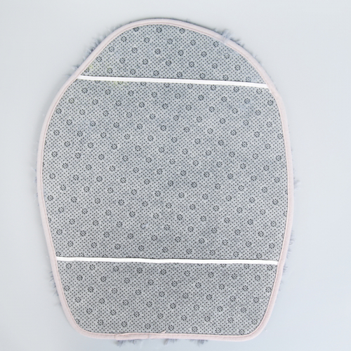 Набор ковриков для ванной и туалета Доляна «Пушистик», 3 шт: 32×40, 40×50, 50×80 см, цвет серый