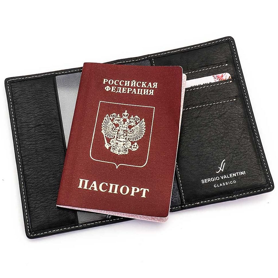 Женская кожаная обложка для паспорта Sergio Valentini СВ 8147-005/2
