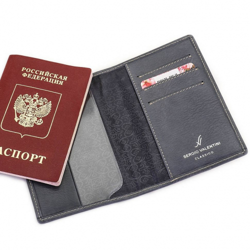 Женская кожаная обложка для паспорта Sergio Valentini СВ 8138-005/2