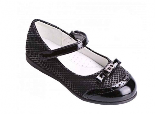 Туфли для девочек B-1423-B, черный